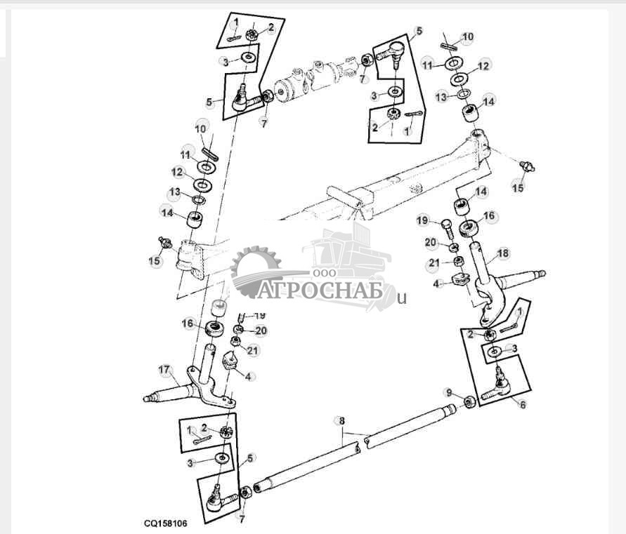 Ось поворотного кулака 